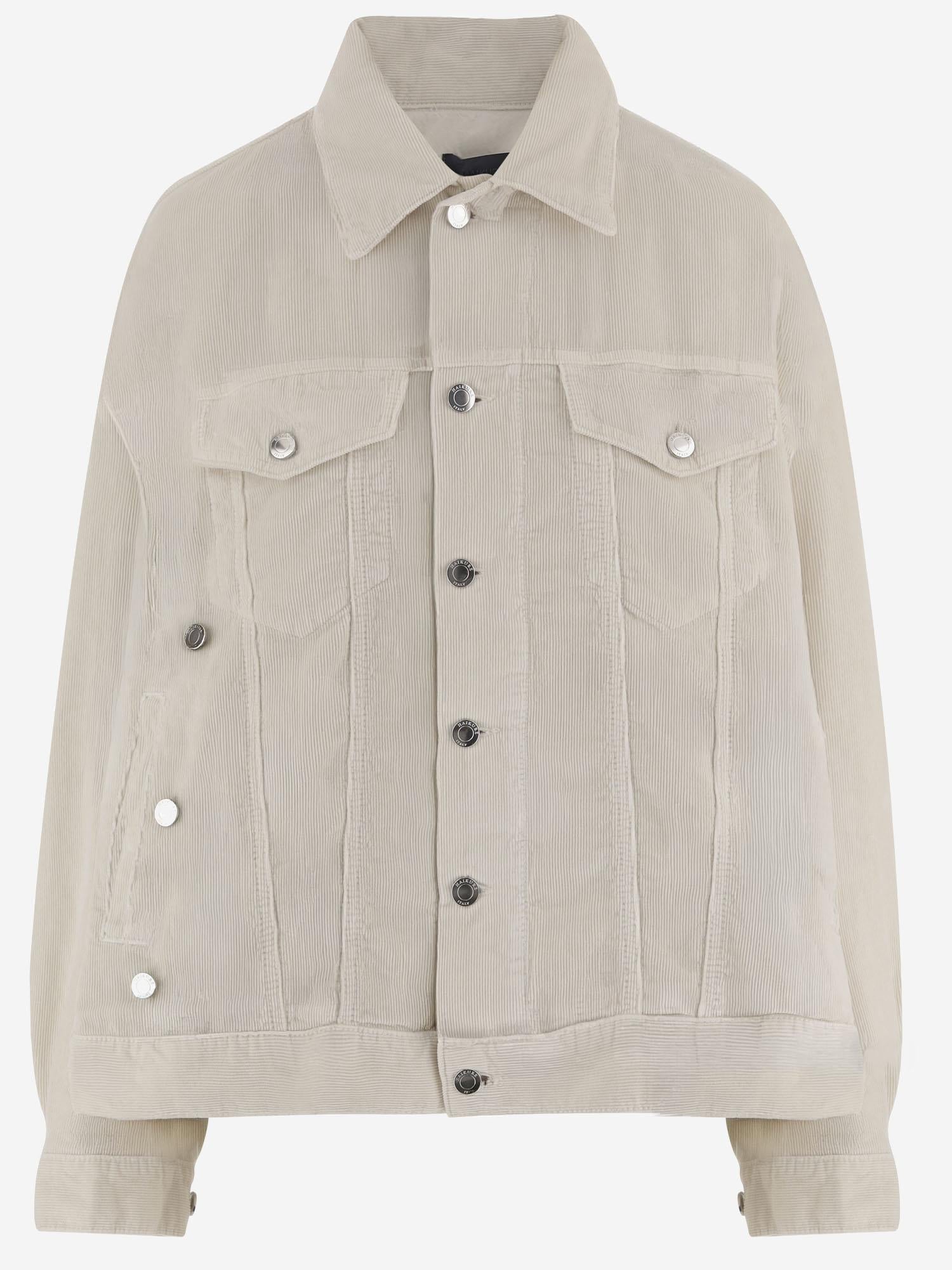 Cotton Velvet Jacket — White