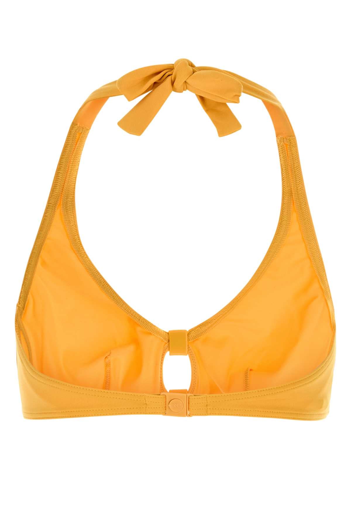 Eres Yellow Stretch Nylon Float Bikini Top