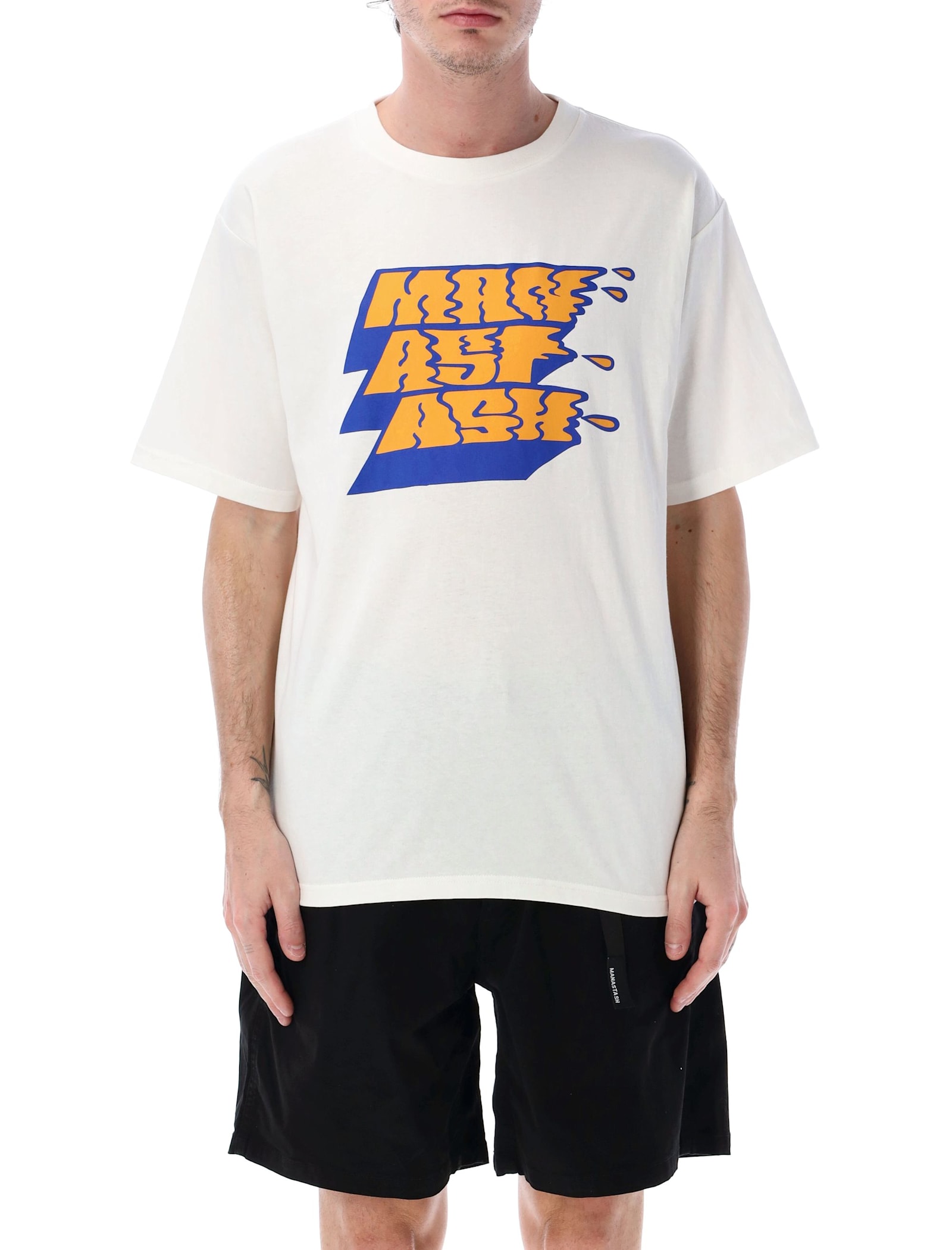 MANASTASH Sneeze graphic print T-shirt - White
