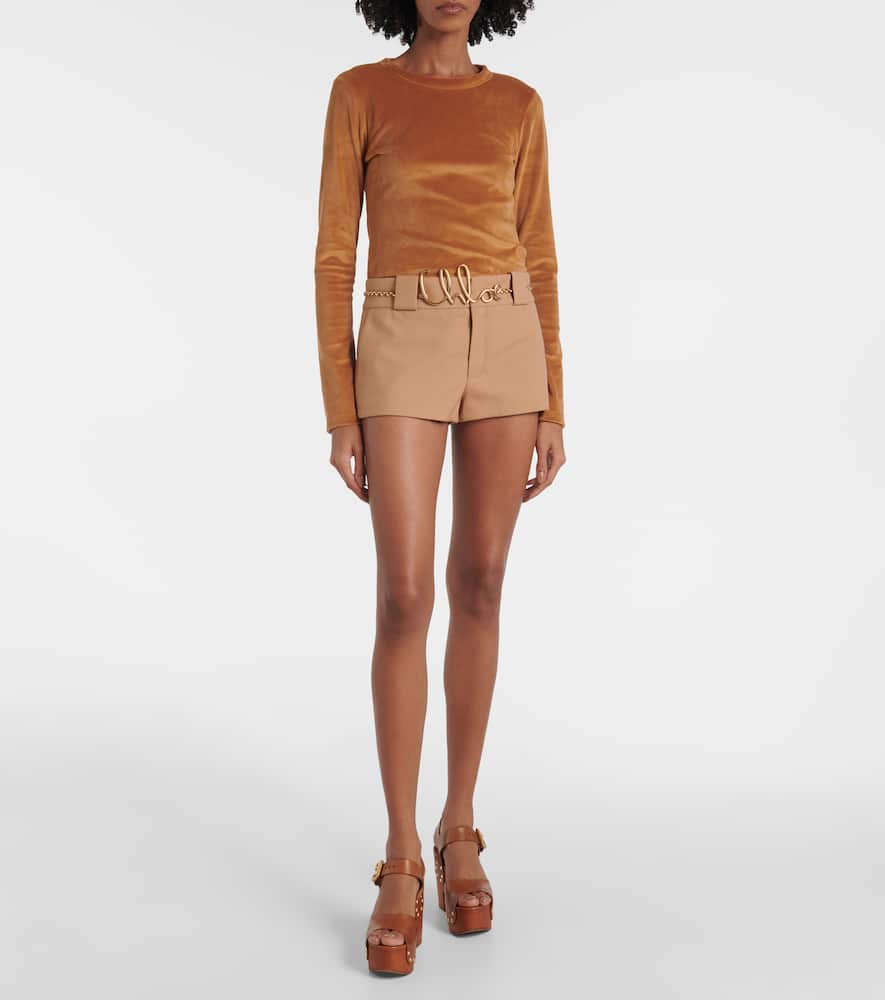 Chloé Virgin wool shorts
