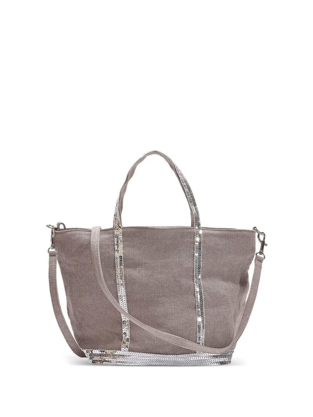 Linen Small Zipped Cabas Tote