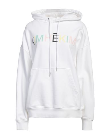 Woman Sweatshirt White Size L Cotton