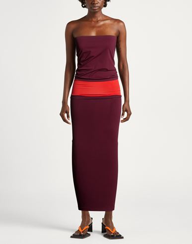 Woman Maxi dress Plum Size M Polyamide, Elastane