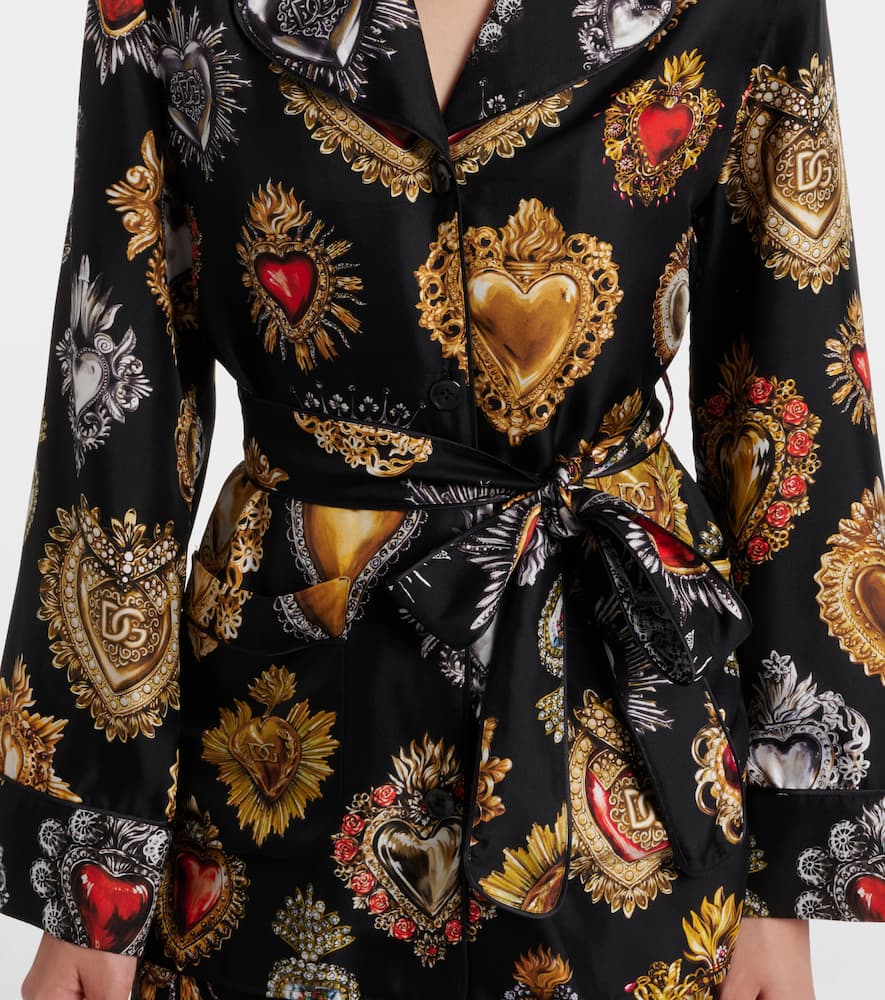 Devotion belted silk twill shirt