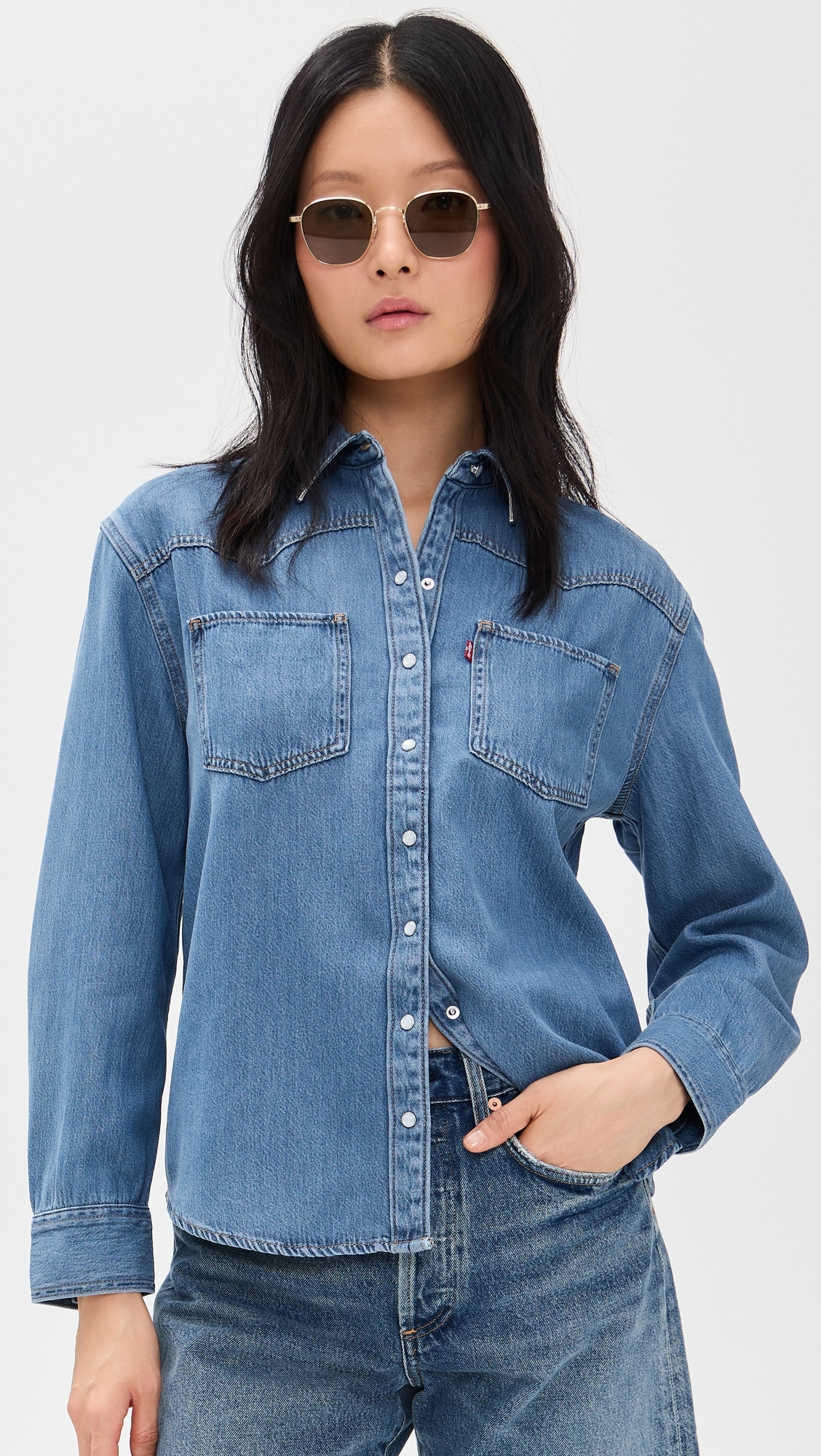 Levi's Teodora Western Shirt Going Steady Tipped