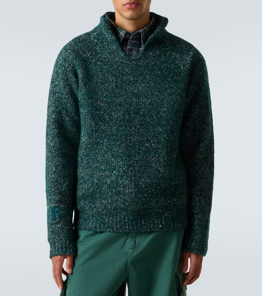 Alpaca, wool, and cotton-blend sweater