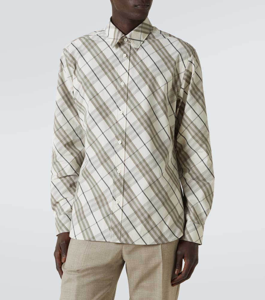 Check cotton overshirt