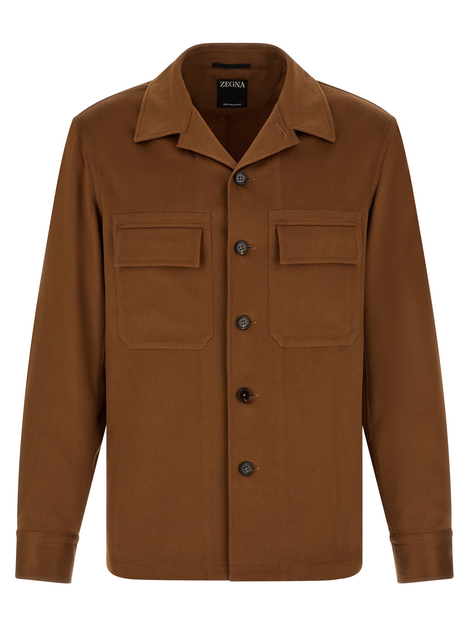 Cashmere Overshirt — Brown