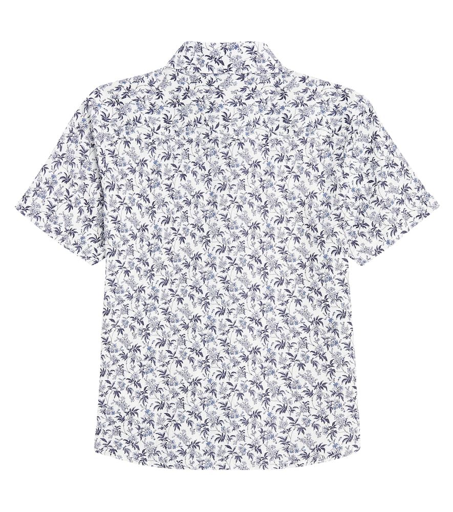 La Coqueta Francisco floral linen-blend shirt