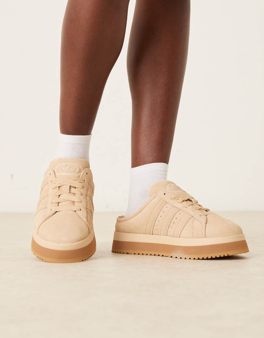 Campus 00s winter low trainer mules in beige-Neutral
