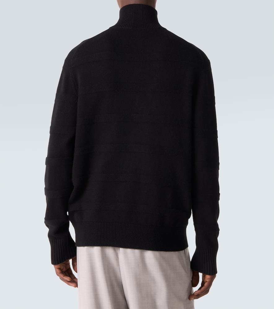 Cotton and cashmere turtleneck sweater