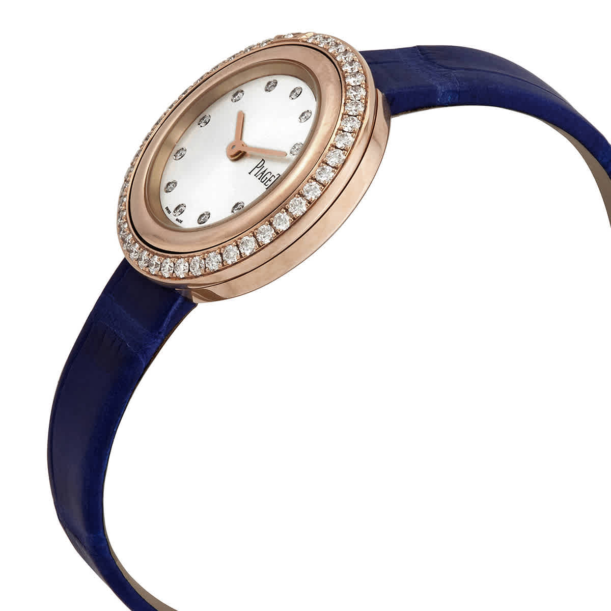 Possession Diamond Silver Dial 18kt Rose Gold Ladies Watch G0A43082