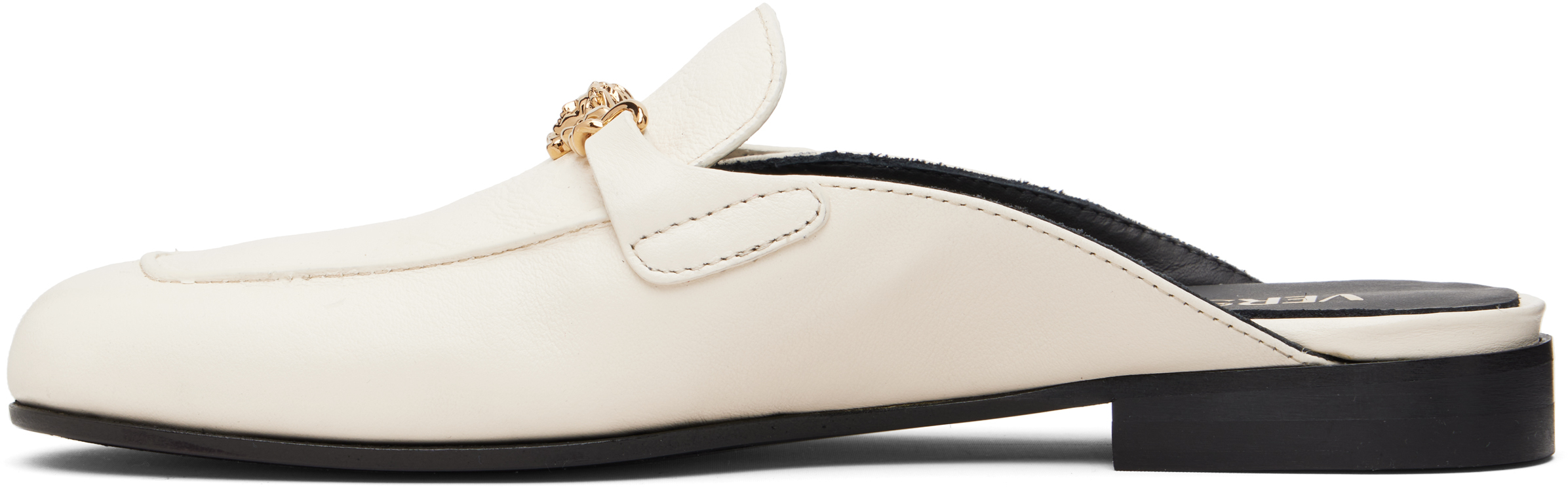 Off-White Medusa Leather Loafers
