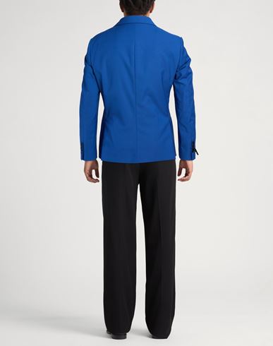 Man Blazer Blue Size 42 Polyester, Viscose, Elastane