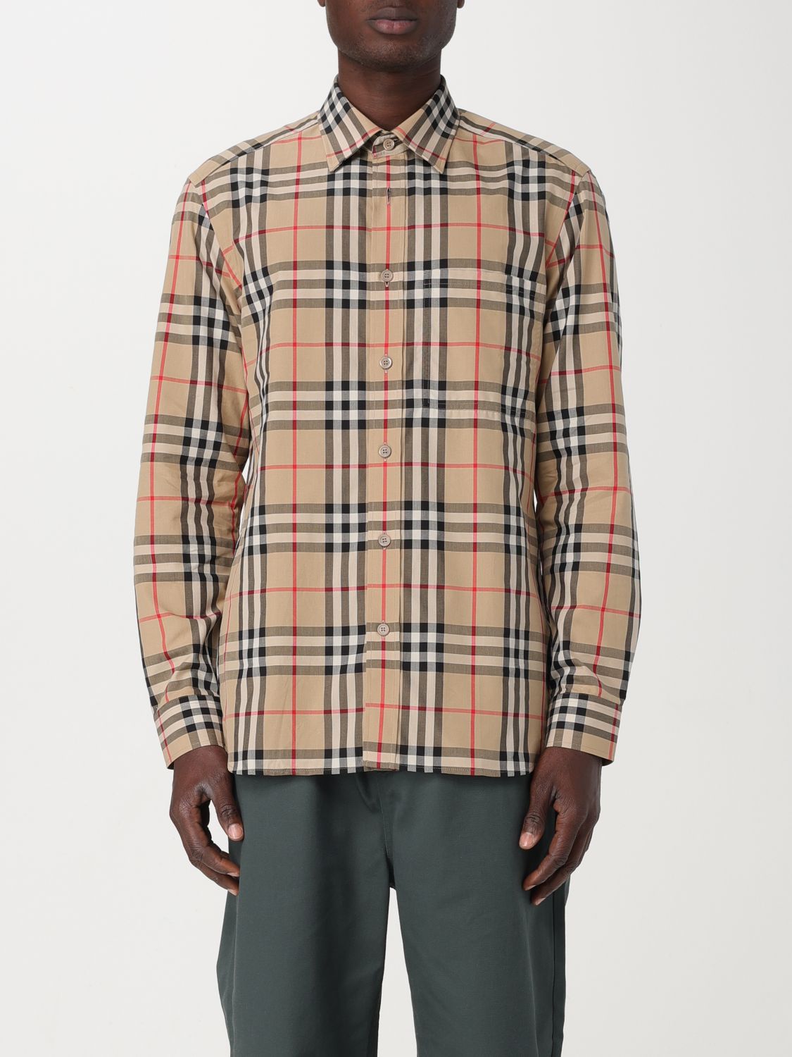 Shirt Men color Beige