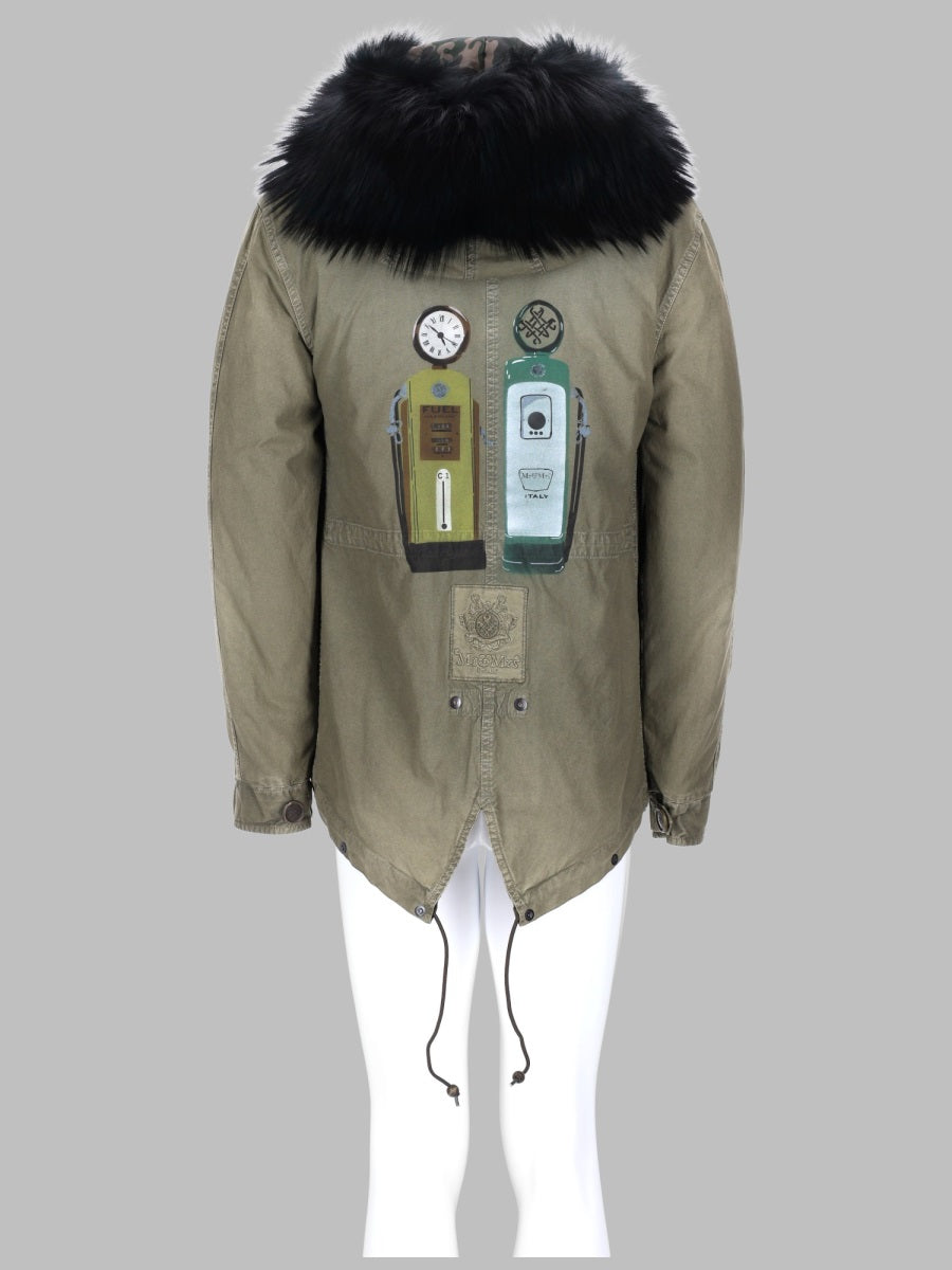 Mr & Mrs Italy Graphic Print Parka