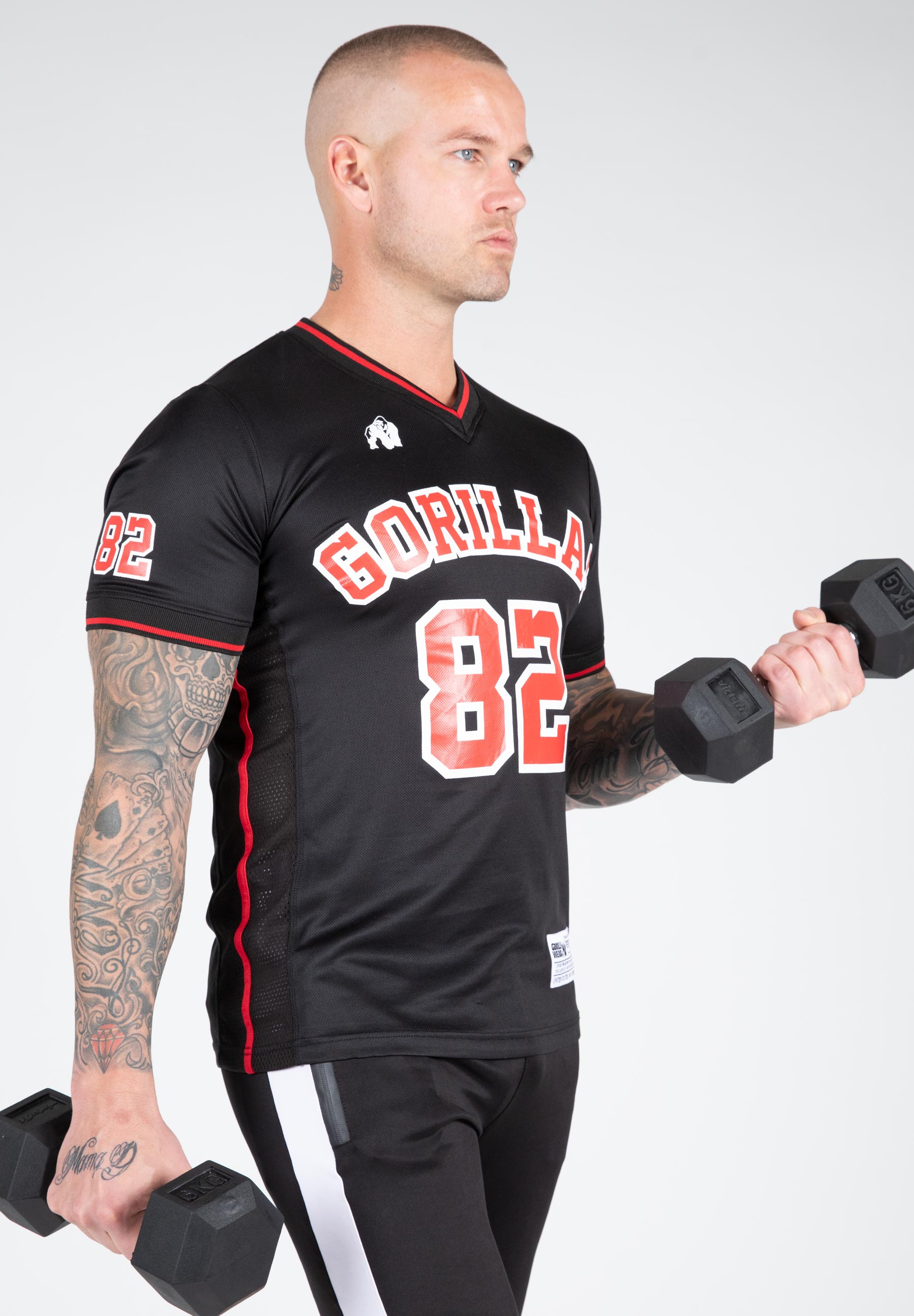 San Mateo T-shirt - Black/Red