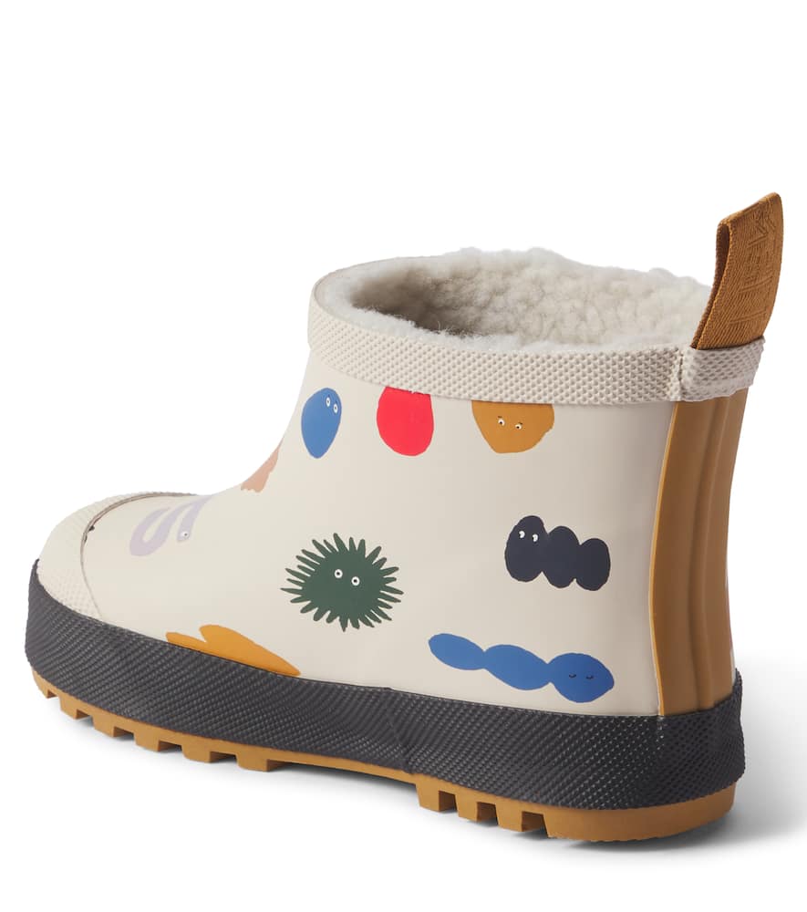 Liewood Jesse faux shearling-lined rain boots