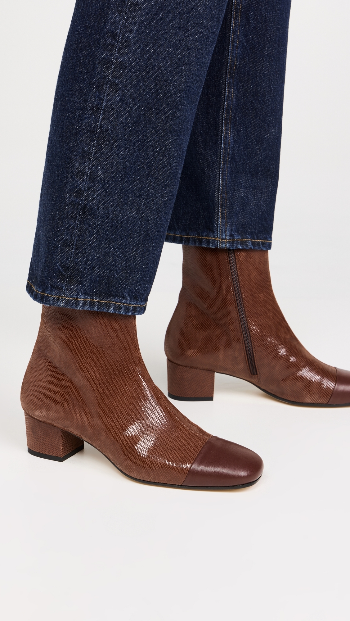 Aimee Short Boots Mahogany