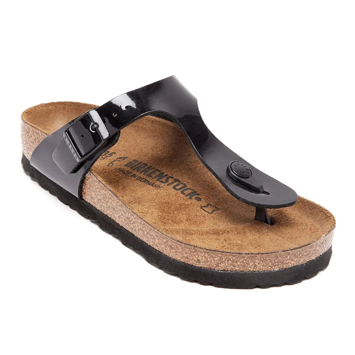 Gizeh Birko-Flor Patent Sandals