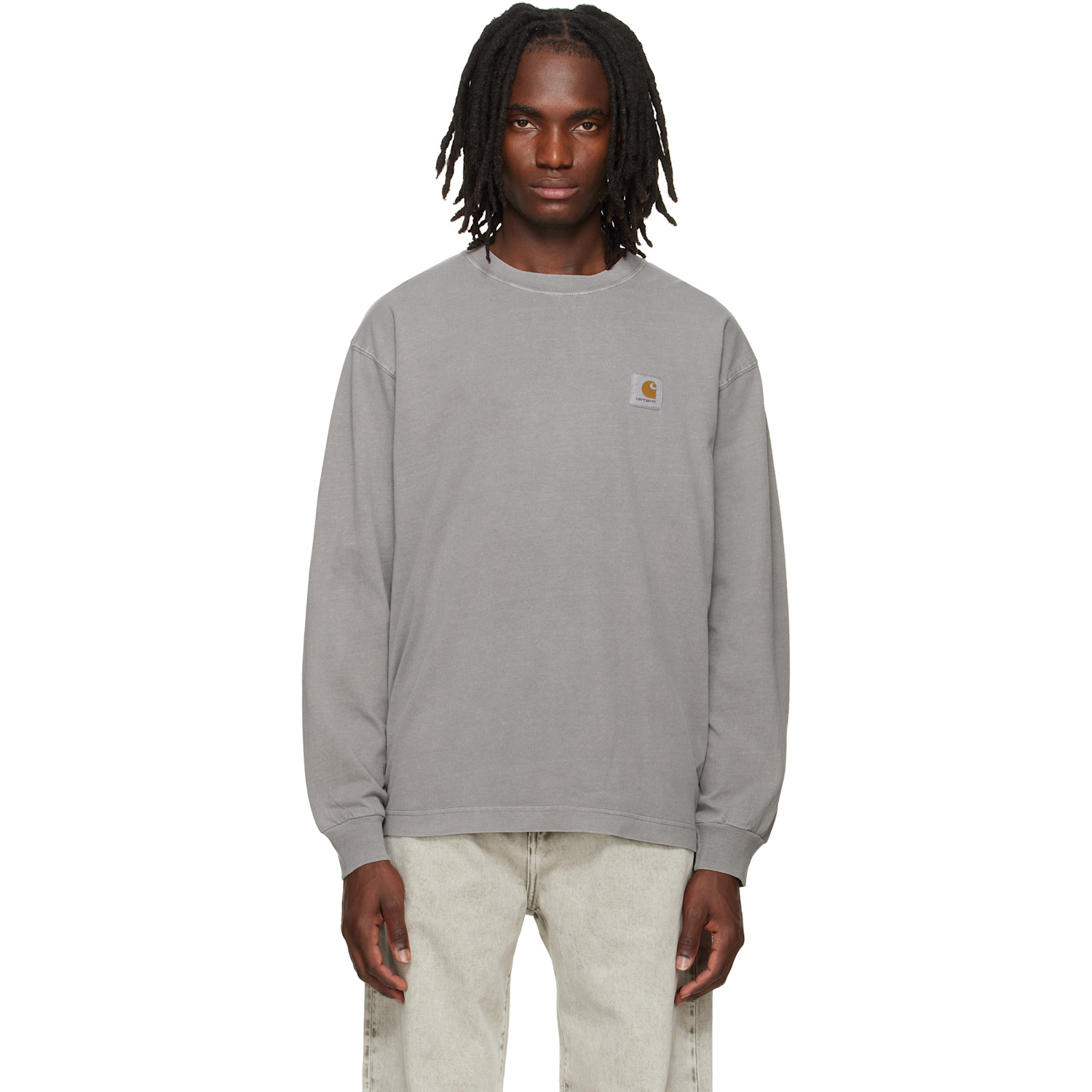 Gray Long Sleeve Nelson T-shirt