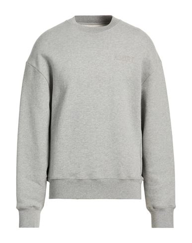 Man Sweatshirt Light grey Size L Cotton, Elastane