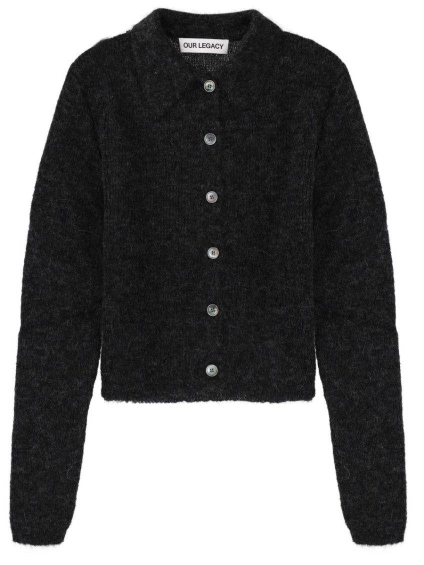 Our Legacy - long sleeve collared ribbed knit top