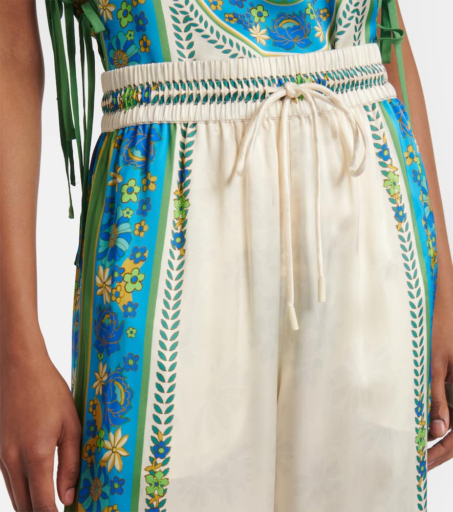 Alémais Vivianna printed high-rise wide-leg pants