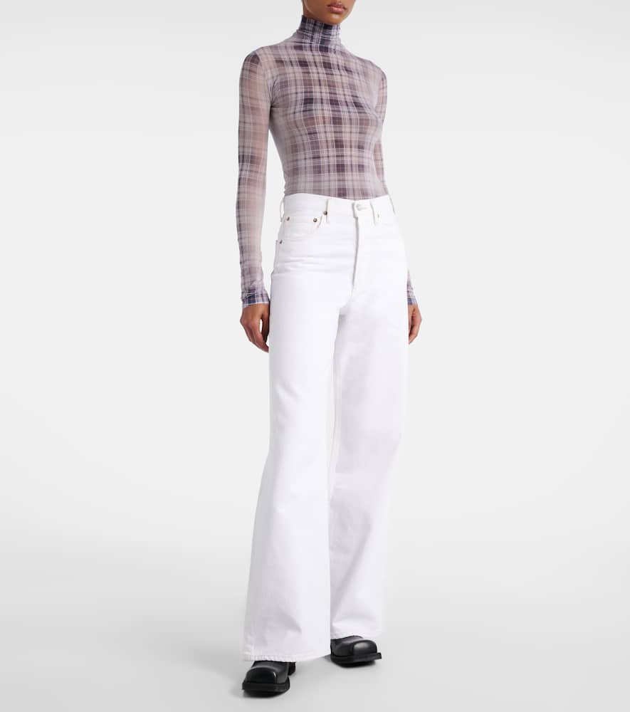 Dame high-rise wide-leg jeans