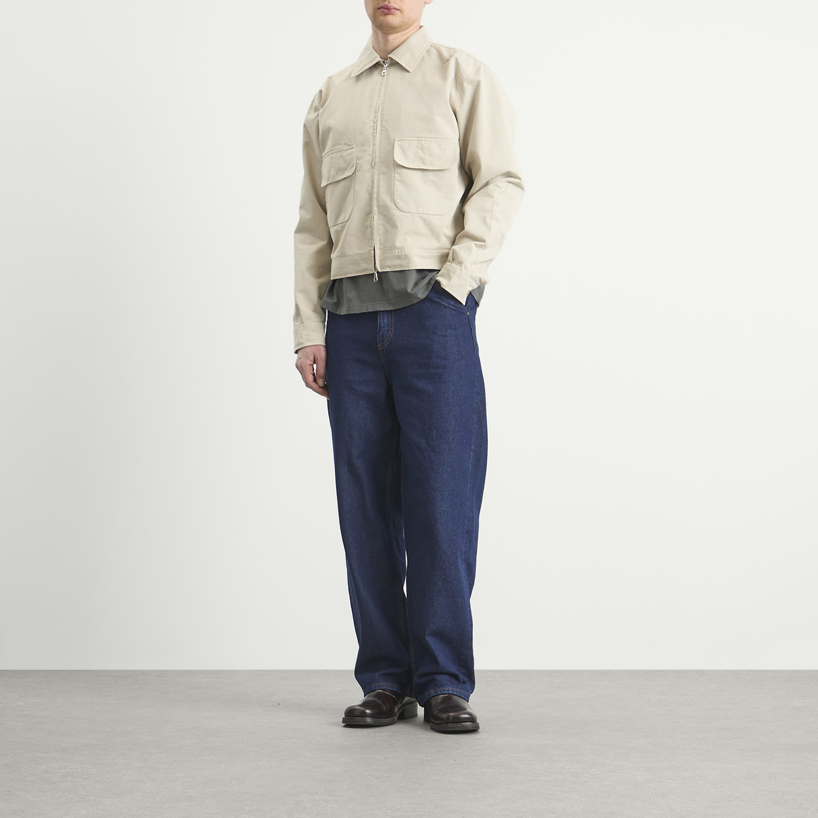 Men's Washed Andover Jacket in Pale Khaki