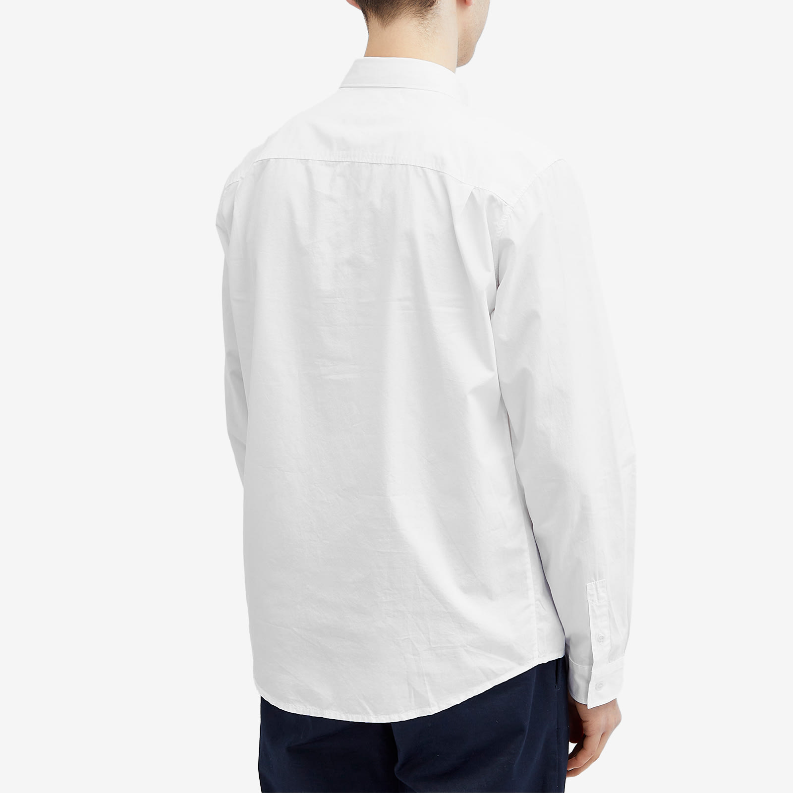 Men's Edouard Button Down Logo Shirt in White