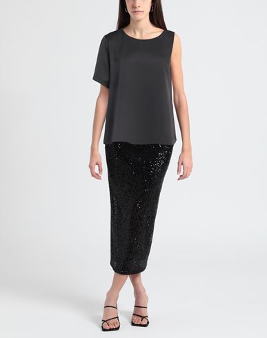 Woman Top Black Size L Polyester
