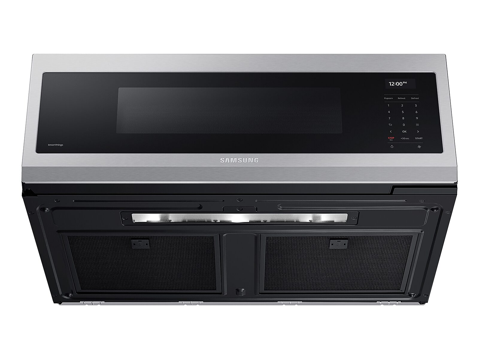 1.1 cu. ft. Smart SLIM Over-the-Range Microwave with 550 CFM Hood Ventilation, Wi-Fi & Voice Control in Stainless Steel(ME11A7710DS/AA)