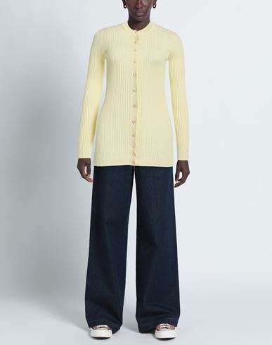 Woman Cardigan Light yellow