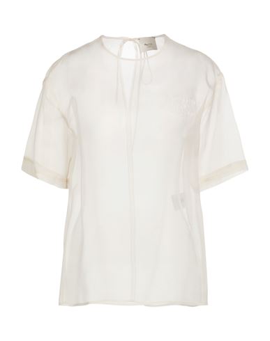 Crème Woman Top Off white Size L Silk