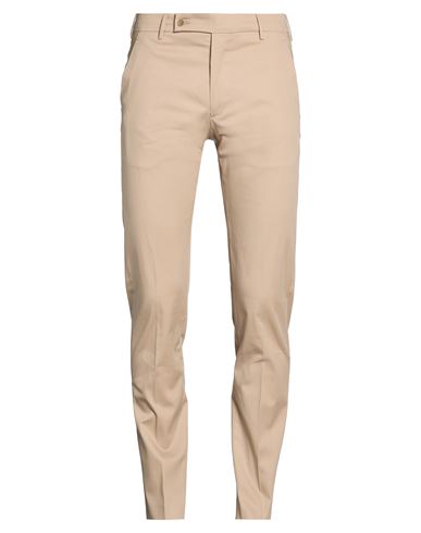 Man Pants Beige Size 36 Cotton, Elastane