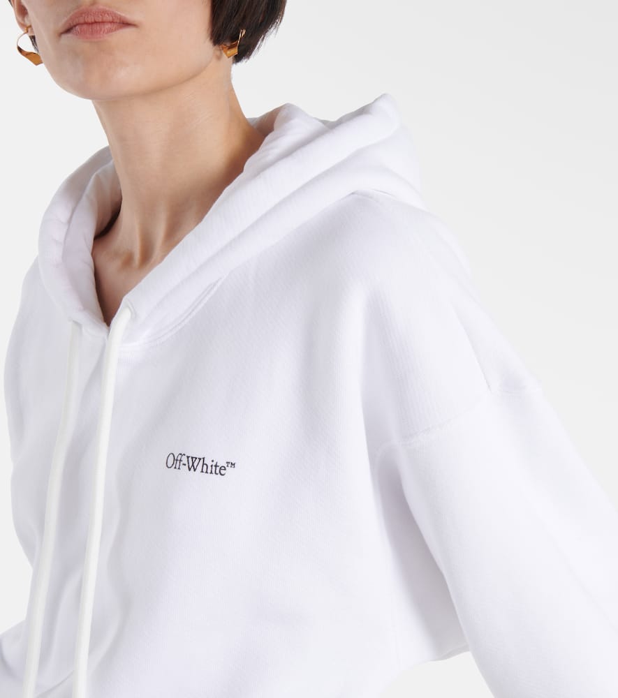 Off-White Printed cropped hoodie