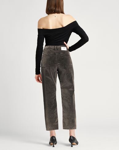 Woman Pants Dark brown Size 29 Cotton, Lyocell, Elastane