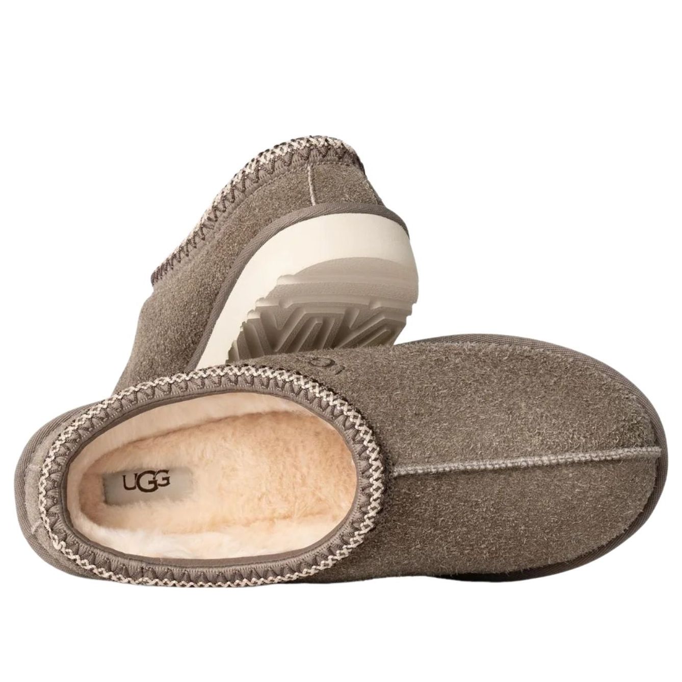 Tasman Shaggy Suede Slipper 'Smoke Plume'