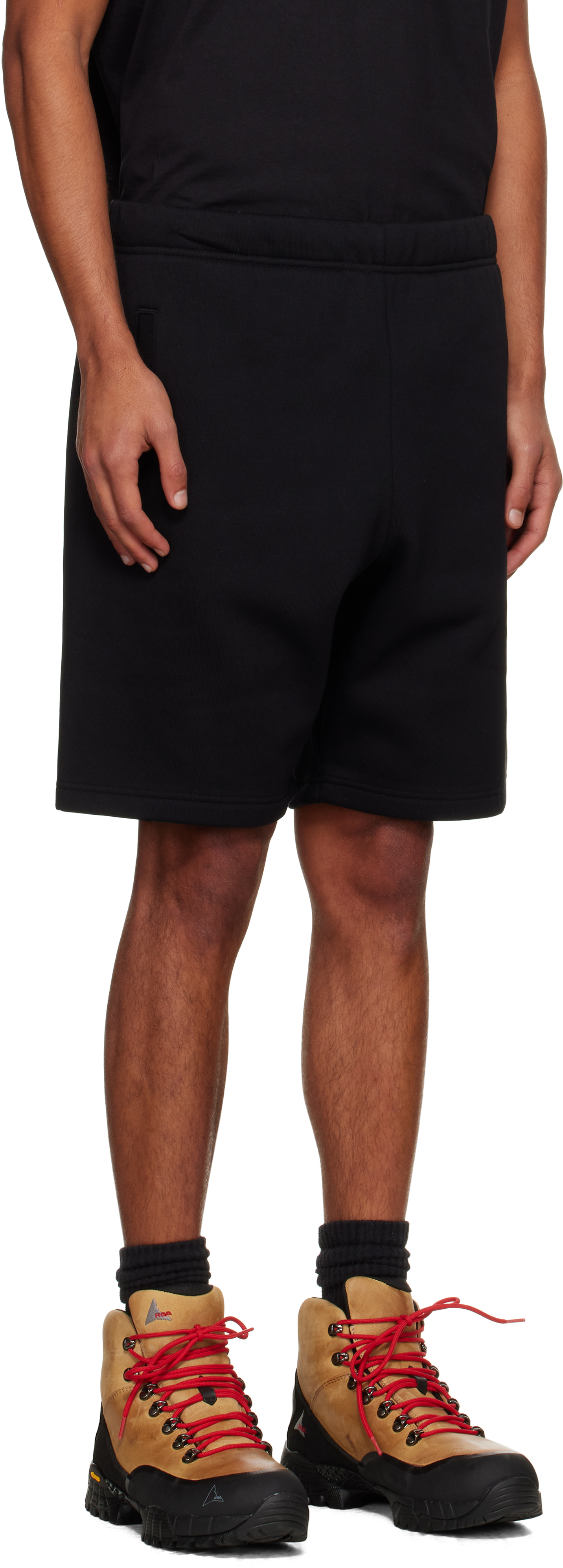 Black Chase Sweat Shorts