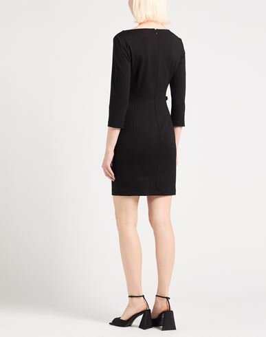 Woman Mini dress Black Size 8 Viscose, Polyamide, Elastane