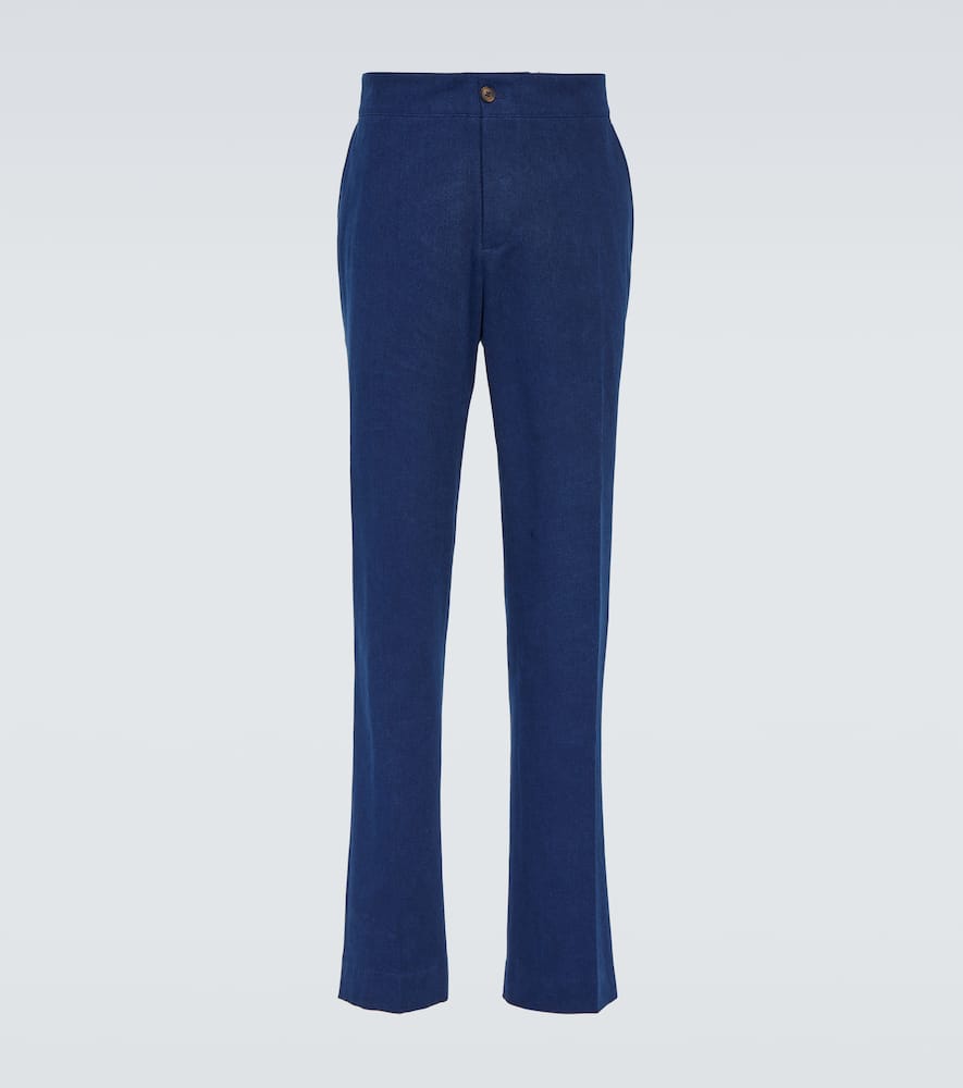 Cotton slim pants