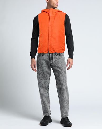 Man Vest Orange Size S Polyamide