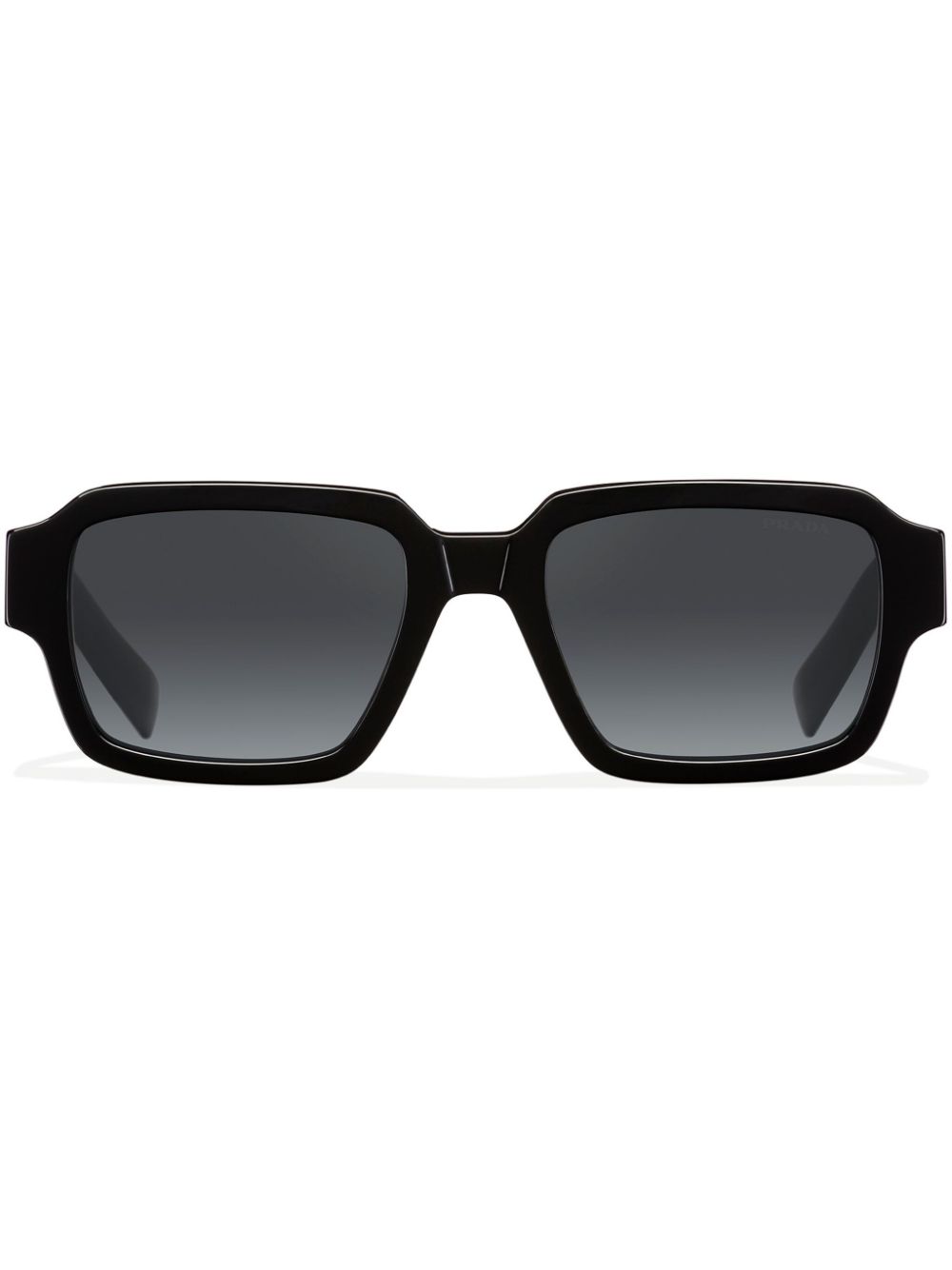 Logo-detail rectangle-frame sunglasses - Black