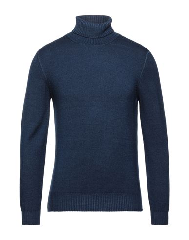 Barba Napoli Man Turtleneck Midnight blue Size 36 Virgin Wool