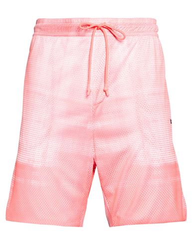 Man Shorts & Bermuda Shorts Coral Size L Polyester