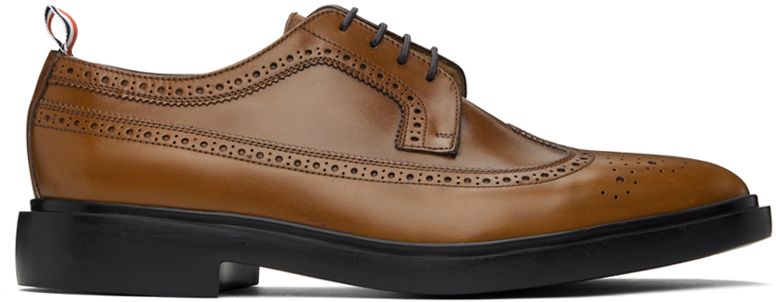 Thom Browne Brown Longwing Brogue Oxfords