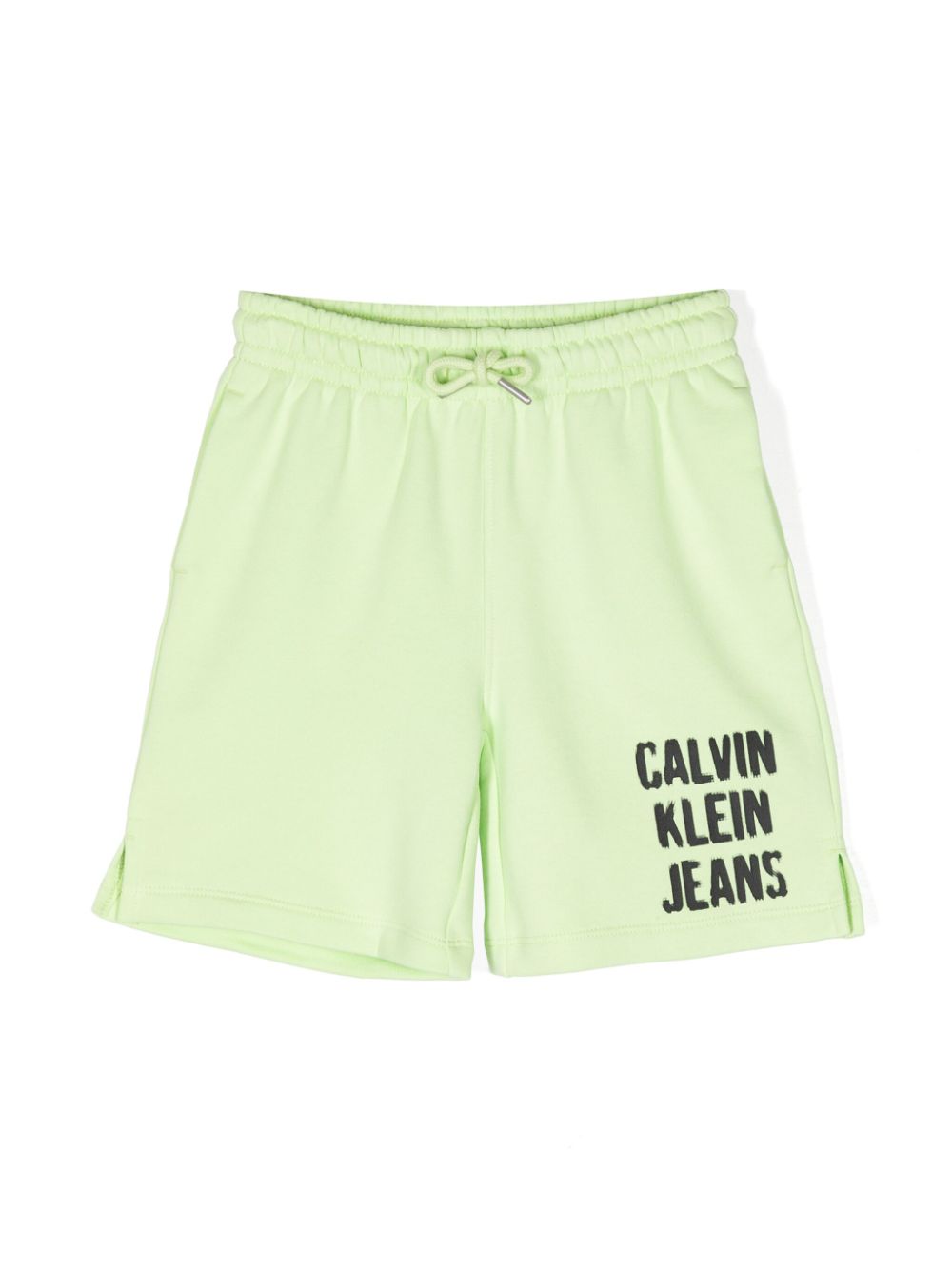 Logo-print cotton track shorts - Black