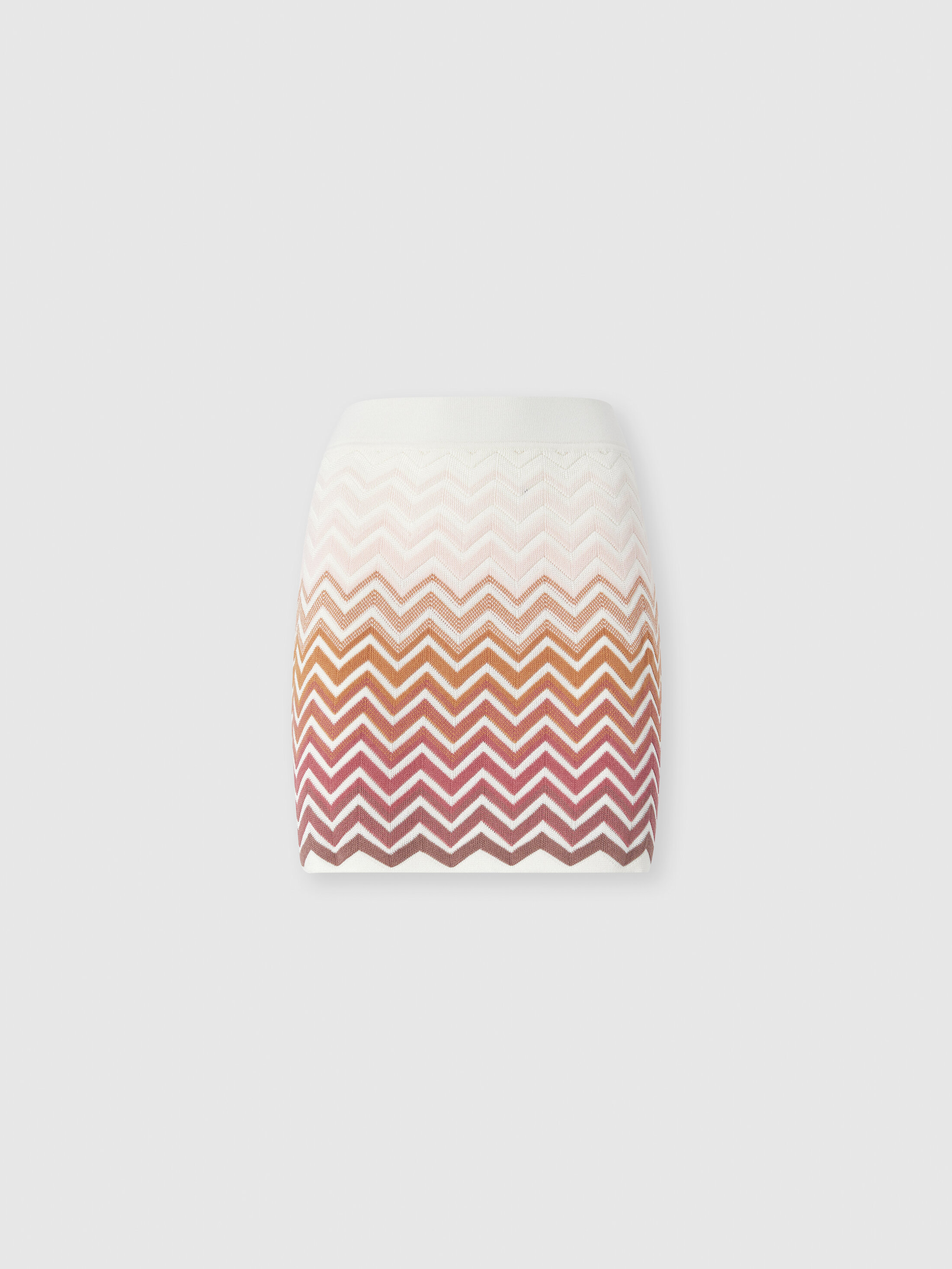 Missoni - Chevron Dégradé Cotton and Viscose Mini Skirt, Women, Green& Brown
