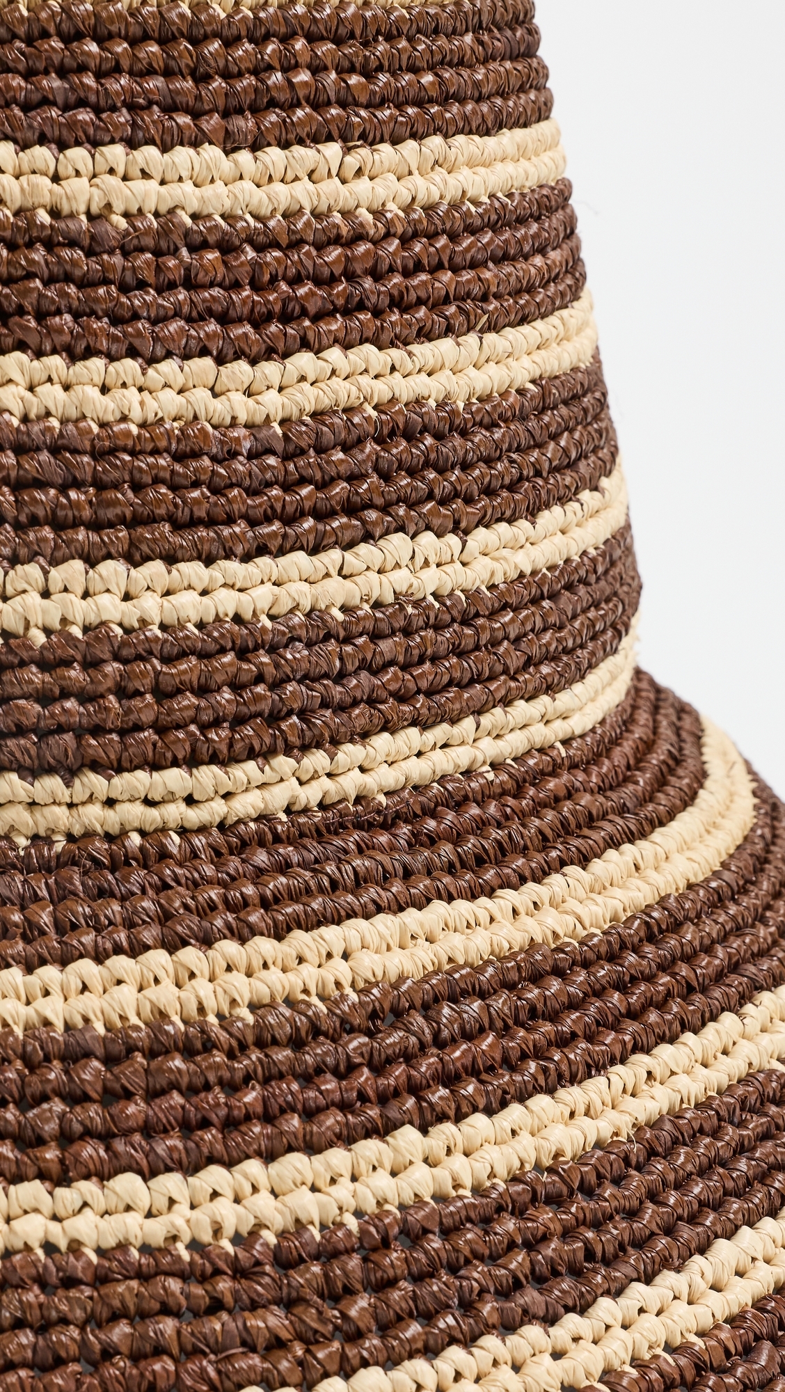 Felix Straw Hat Walnut Stripe